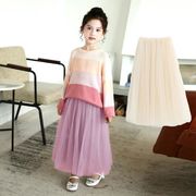 夏秋　女の子　スカート　子供服　可愛い　お姫様　チュチュスカート　ミディアム　チュール 　8色選べる　