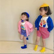 【2022夏新作】半袖 トップス カブス 子供服 チョッキ  2色 男女兼用 ベビー服 可愛い  韓国風子供服
