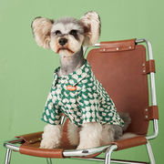 犬の服、夏の薄い通気性の犬のシャツ、シュナウザー、ビション、テディ、ペットの服、小さな犬の服