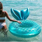 INS 浮き輪 人魚浮き輪　可愛い プールリング　マーメイド大人用  子供用 浮き輪  2色