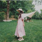 ハイウエスト ロマンティック スリム デザインセンス ロングスカート パフスリーブ