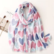 ストール　ハート　オシャレ　レディース　欧米ファッション　180*90cm