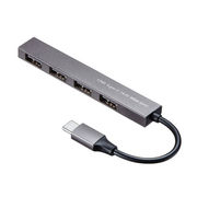 サンワサプライ USB Type-C USB2.0 4ポート スリムハブ USB-2TCH