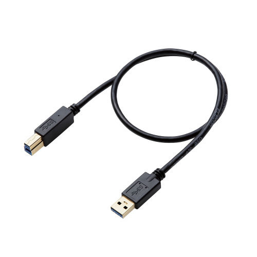 エレコム USB3.0ケーブル/A-Bタイプ/AV売場用/0.5m/ブラック DH-AB3
