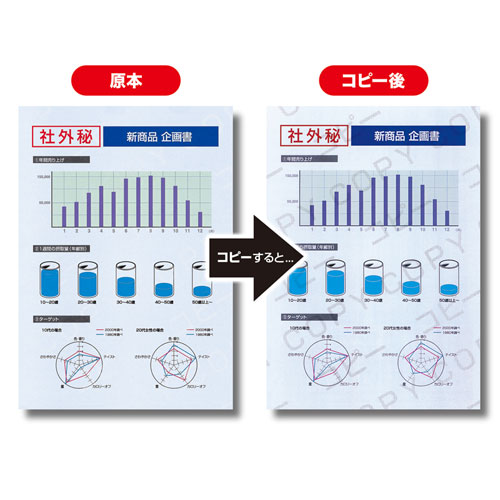 【5個セット】 サンワサプライ マルチタイプコピー偽造防止用紙(A4) 100枚 JP-M