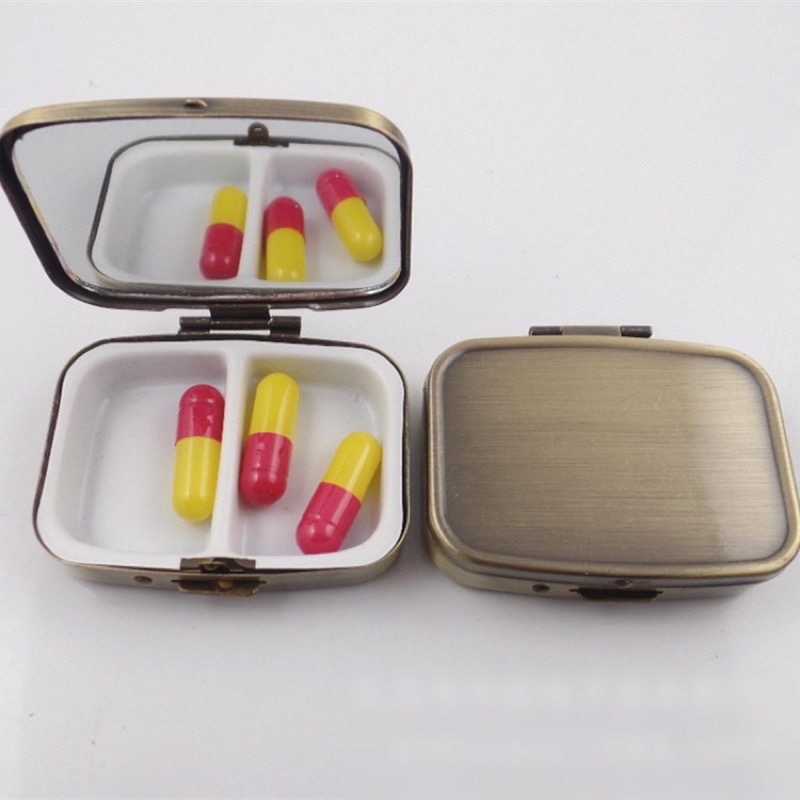 ピルケース 薬ケース 持ち運びケース 旅行 職場 収納ケース メタルケース 雑貨