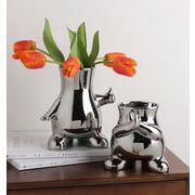 花瓶 花なし デザインセンス 陶器 オーナメント リビングルーム テーブル フラワーアレンジメント