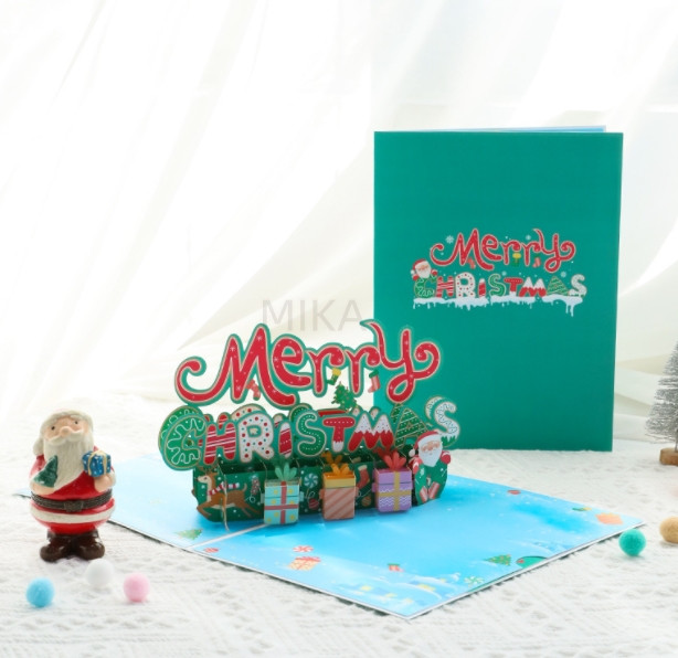 クリスマスカード 立体 3D バースデー  封筒や  立体カード クリスマス ポップアップ ギフトカード