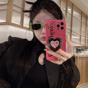 新入荷 スマホケース★ iPhone14ケース 可愛い   韓国風 iPhoneケース 耐摩擦 スタンド付きファッション