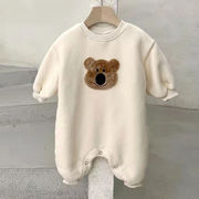 赤ちゃん連体服　可愛い　クマ柄　キッズロンパース　オーバーオール　子供服　ベビー