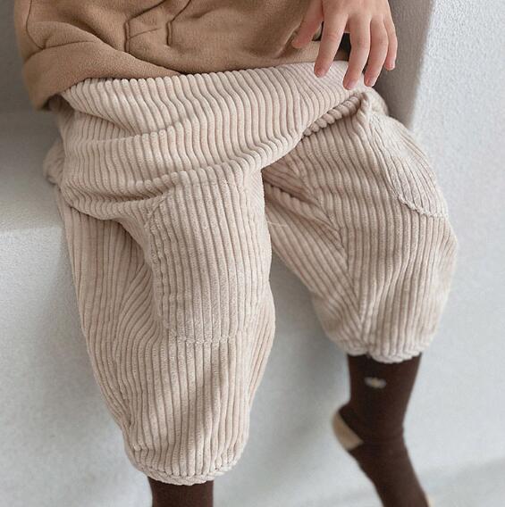 2022★秋冬新作★韓国風ベビー服★ズボン★ボトムス★厚手★コーデュロイ★2色70-100CM