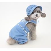 mineka&Pet ペット服　犬服　ねこ服 犬の服　デニムシャツ　帽子付き　1.5kg～8kg