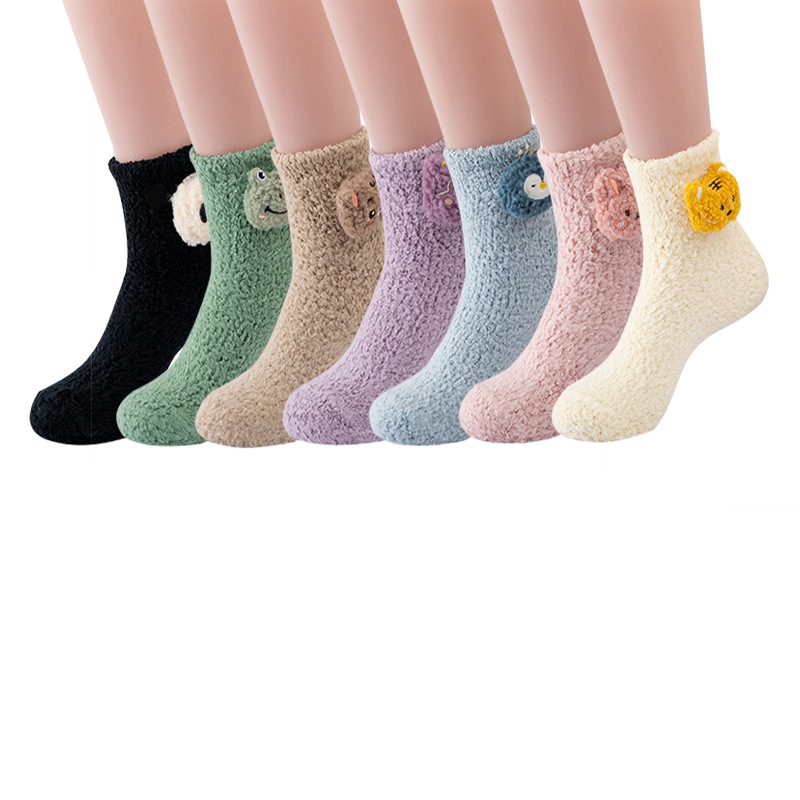 【☆新作☆綿】ベルベットの靴下・おしゃれ・暖かい・冬季向け・靴下・ストッキング・多色