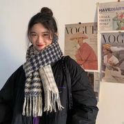 2022秋冬新作  INS   簡単な   スカーフ  韓国ファッション  女史は   保温   マフラー  千鳥格