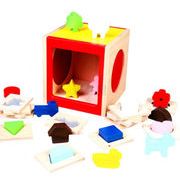 木のおもちゃ 木製 子供 男女兼用  脳トレ テ  おもちゃ      知育玩具  キッズ  積み木  型はめパズル
