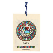 カレンダー バード S[2023年カレンダー 手漉き紙 ネパール 和紙 アジアン エスニック 鳥]