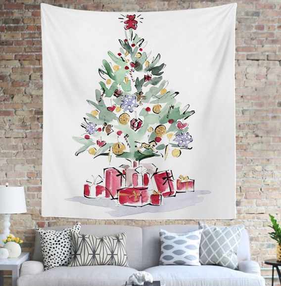 クリスマスイベント限定 タペストリー 人気！クリスマス ツリー タペストリー クリスマス 北欧 飾り 壁掛け