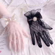 新品  ファッション結婚式の手袋   お茶会用手袋    ロリータ ゴージャス エレガント レース スリーブ