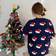 【2022新作】クリスマス　可愛いデザインニットセータートップス