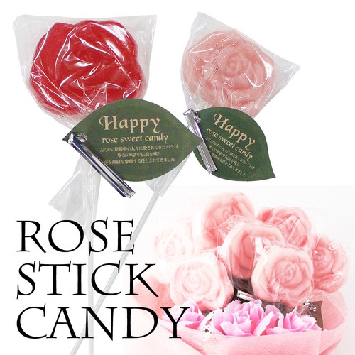 薔薇 おしゃれ  ローズスティックキャンディー   かわいい 贈り物 プチギフト おしゃれ　飴　キャンディ