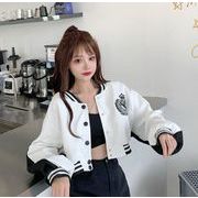 秋新しい    韓国風　短い野球ユニフォーム， 気質ファッションジャケット★コート ★S-2XL