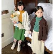 2022秋冬新作  韓国子供服  ピュアカラー  かわいい  ハーフスカート ベビー服  スカート 3色 90-140