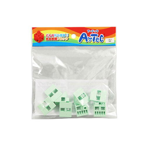 ARTEC Artecブロック 三角A 8P 薄緑 ATC77807