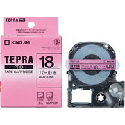 KING JIM キングジム テプラPROパール色テープ 18mm 赤 KJ-SMP18R