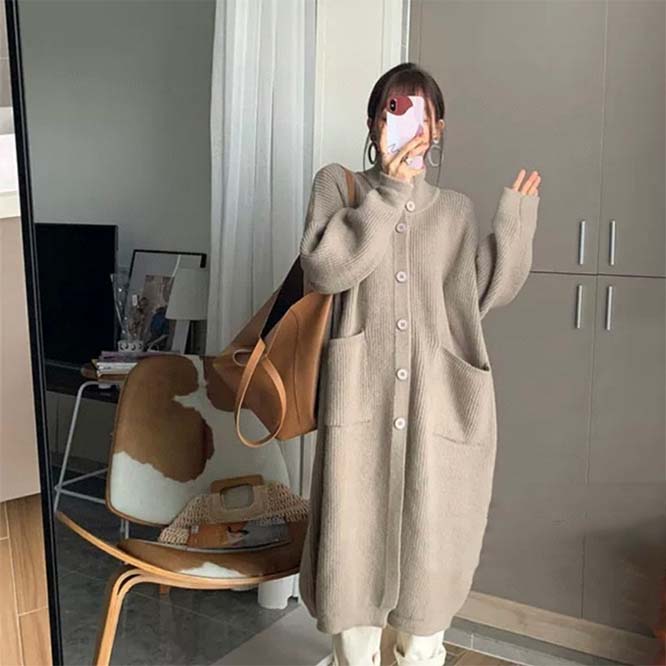 【2022秋服】韓国風レディース服 カーディガン ニット コート アウター