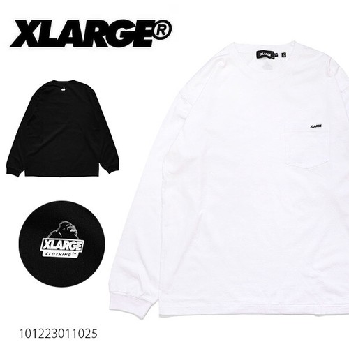 エクストララージ【X-LARGE】MINI STANDARD LOGO L/S POCKET TEE ロンT