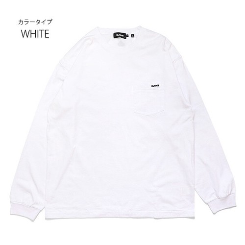 エクストララージ【X-LARGE】MINI STANDARD LOGO L/S POCKET TEE ロンT