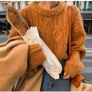 秋冬 レディース ニットセーターかわいい 韓国風 ニットカーディガン 裹起毛 厚手トップス   女の子 3色