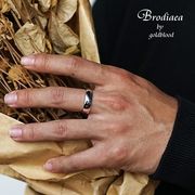 【アクセサリー】ファインスチールスムースリング指輪ユニセックス／Brodiaea