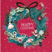 グリーティングカード クリスマス INKSMITH「クリスマスリース」 メッセージカード