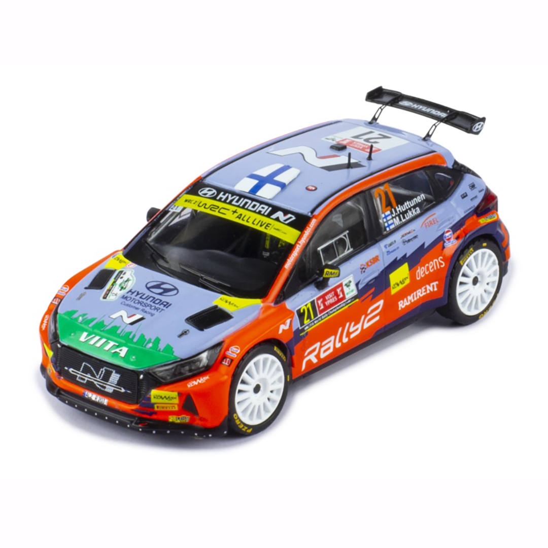 ixo/イクソ ヒョンデ i20 N Rally 2 2021年イープルラリー WRC2 優勝 #21 Jari Huttunen/Mikko Lukka