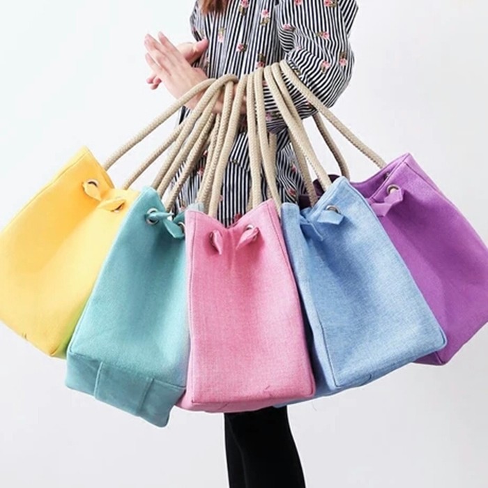 トートバッグ 綿麻 ショルダーバッグ 肩掛けバッグ カバン ハンドバッグ 鞄 韓国ファッション