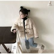 冬新作 女の子 韓国版 コート 綿をはさむ  セーター 上着  厚手トップス 子供服