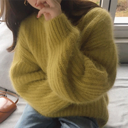 【NEW即納商品】秋　韓国　レディース　春秋  優しい　セーター　ニット　3色