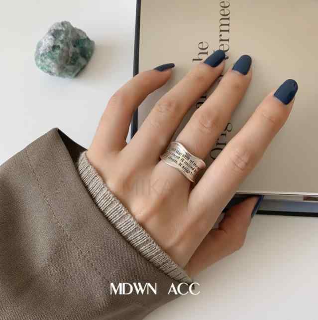 2023新作  INS 個性 レトロ  韓国風  デザイン感 指輪    ファッション   リング  アクセサリー  英字
