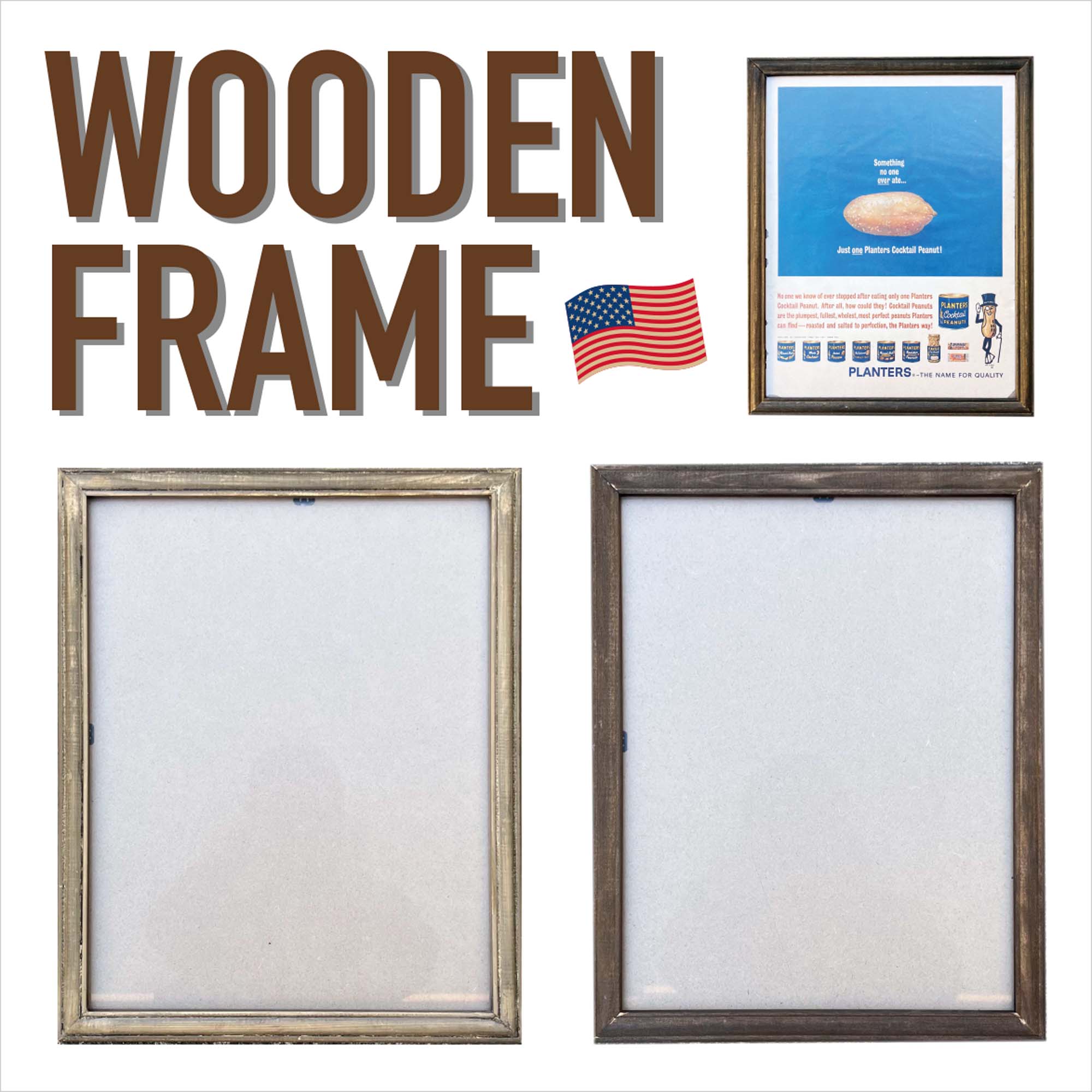 ヴィンテージ】【魔法のフレーム】Vintage Wood Frame ウッドフレーム