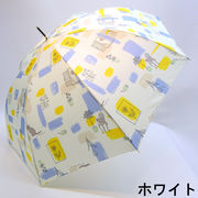 【雨傘】【長傘】風に強い耐風タイプ◎ペインティングCAT柄・軽くてさびにくいジャンプ雨傘