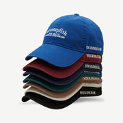 野球帽　帽子　キャスケット　紫外線対策　日焼け防止　UVカット　刺繍　男女兼用　アルファベット　春夏