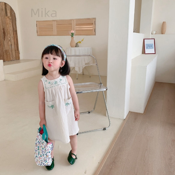 女の子 2023新作 可愛い 半袖 韓国子供服 キッズ 子供服 ワンピース ワンピース デザイン感