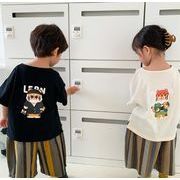 2023 人気 韓国風子供服 キッズ  トップス  ベビー服 半袖子供服  Tシャツ 男女兼用 2色