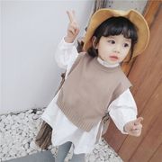 【2023春新作】韓国風子供服 ベビー服 キッズ 女の子 お出かけ ニットベスト