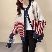 秋と冬新作　新しいデザイン韓国風ニットコートゆったり女ファッションセーター★セーターコート