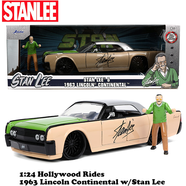 1:24 1963 LINCOLN CONTINENTAL w/ STAN LEE 【MARVEL】ミニカー