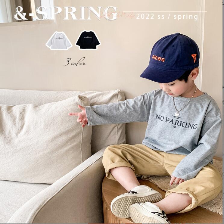 子供服春秋服☆男の子Tシャツ☆ファッションTシャツ子供春服☆潮流子供