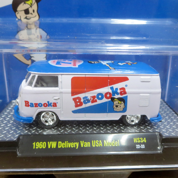 M2 MACHINES 1:64 BAZOOKA 1960 VW Delivery Van Model