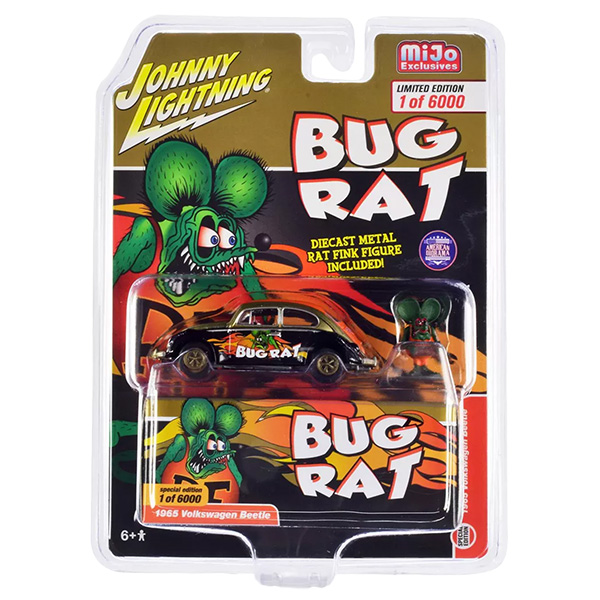 1:64 Rat Fink 1965 VW Beetle BUG RAT w/ Rat Fink 【ラットフィンク